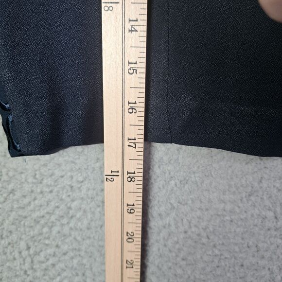 Betsys Things Cropped Navy Blue Jacket Size 10 Embroidered Hem Vintage - Picture 8 of 10